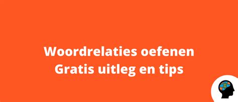 woordrelaties|Woordrelaties online oefenen 